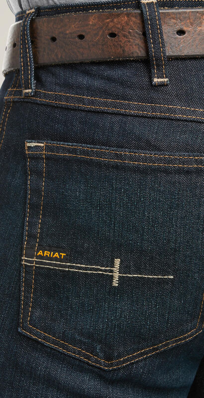Rebar M5 Straight DuraStretch Basic Double Front Stackable Straight Leg Jean 03